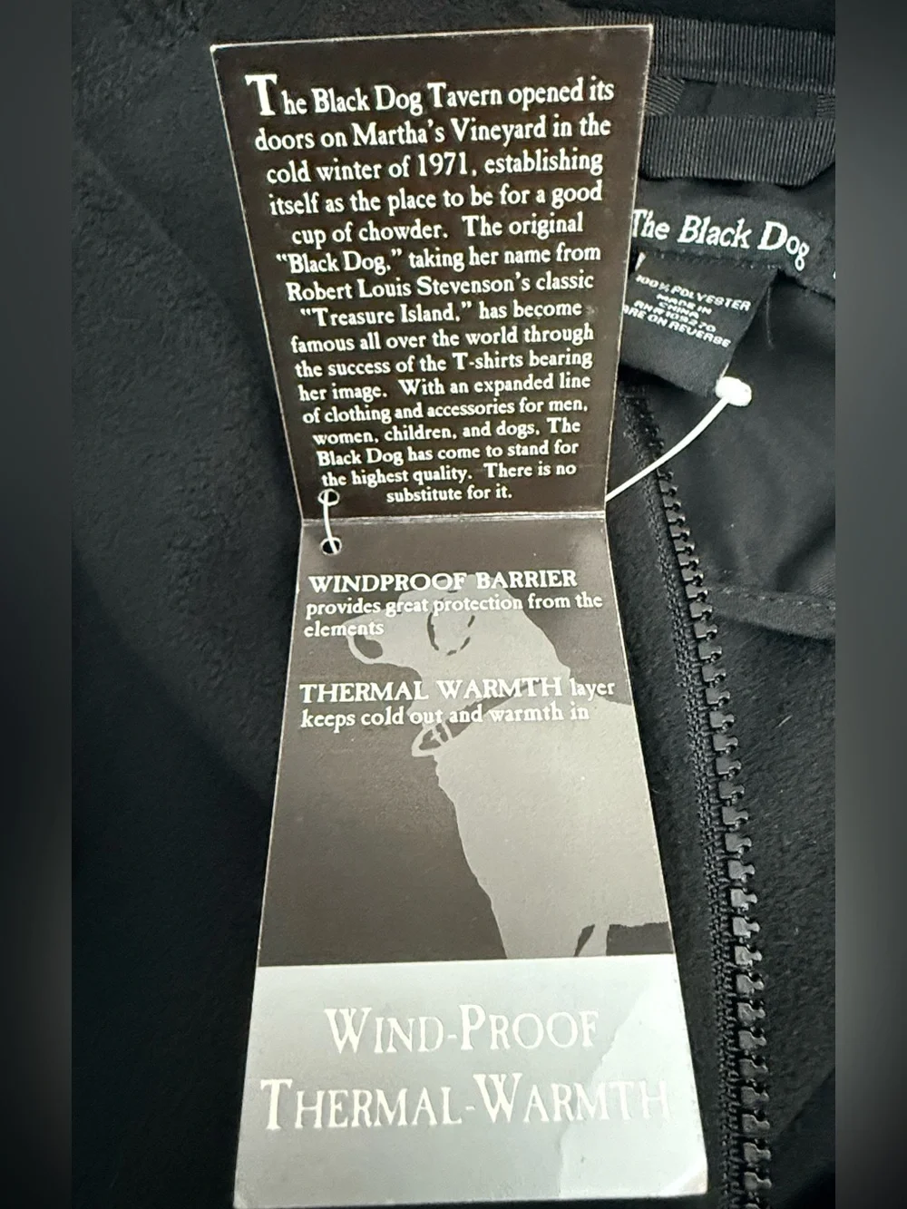 NWT The Black Dog | Classic Heavyweight 1/4 Zip Performance Fleece | Size Medium